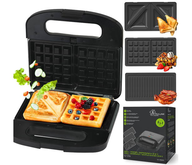 ExtraLink Opiekacz 3 w 1 Home SJ-37A - 1373006 - zdjęcie